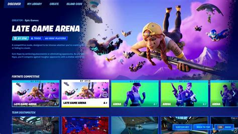 Fortnite Competitive on Twitter: Late Game Arena Returns. 8.30.22.